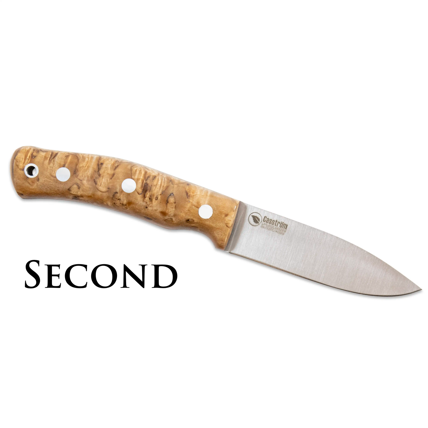 No.10 SFK Rostfritt/FullFlat/Stabiliserad Masurbjörk, 2:a Sort