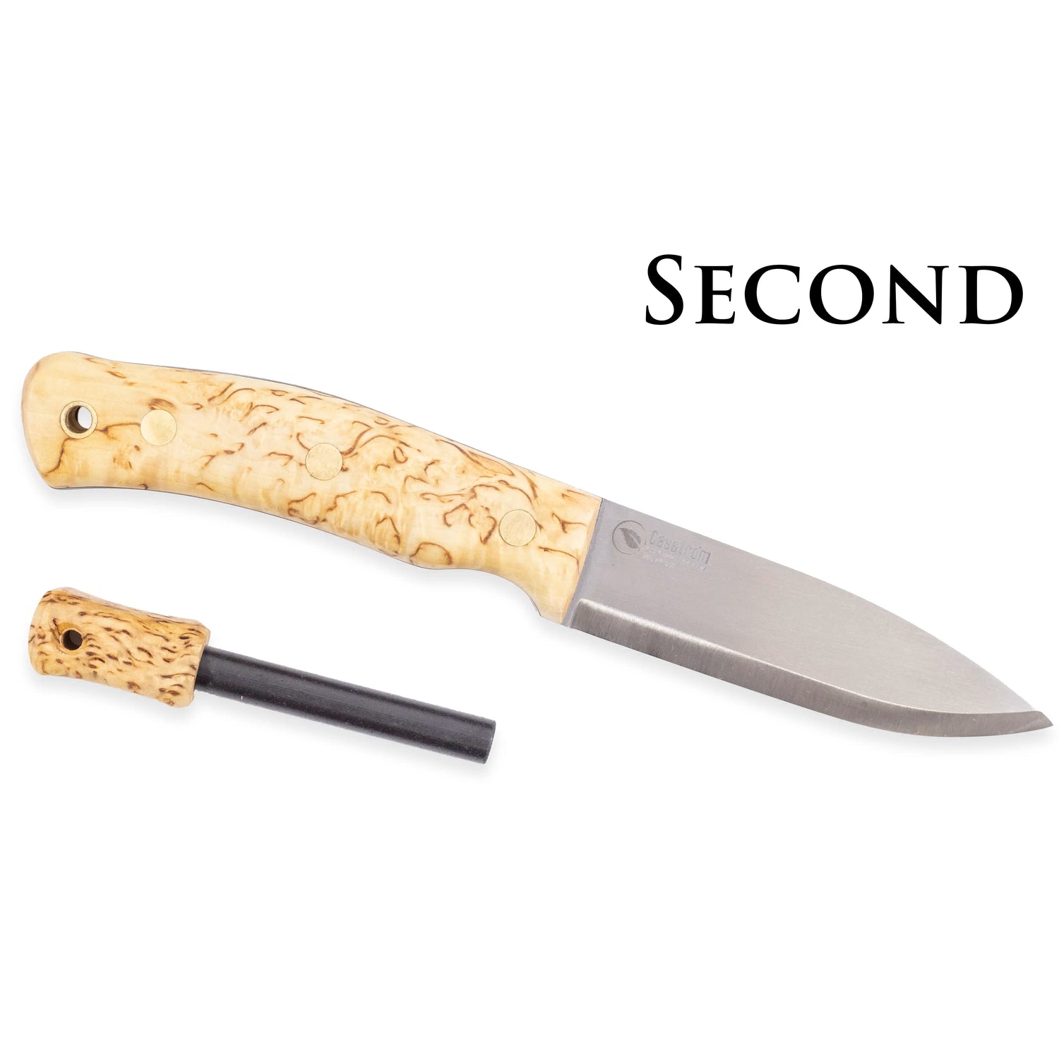 No.10 SFK Verktygsstål/Sc/Masurbjörk, inkl Tändstål, 2:a Sort