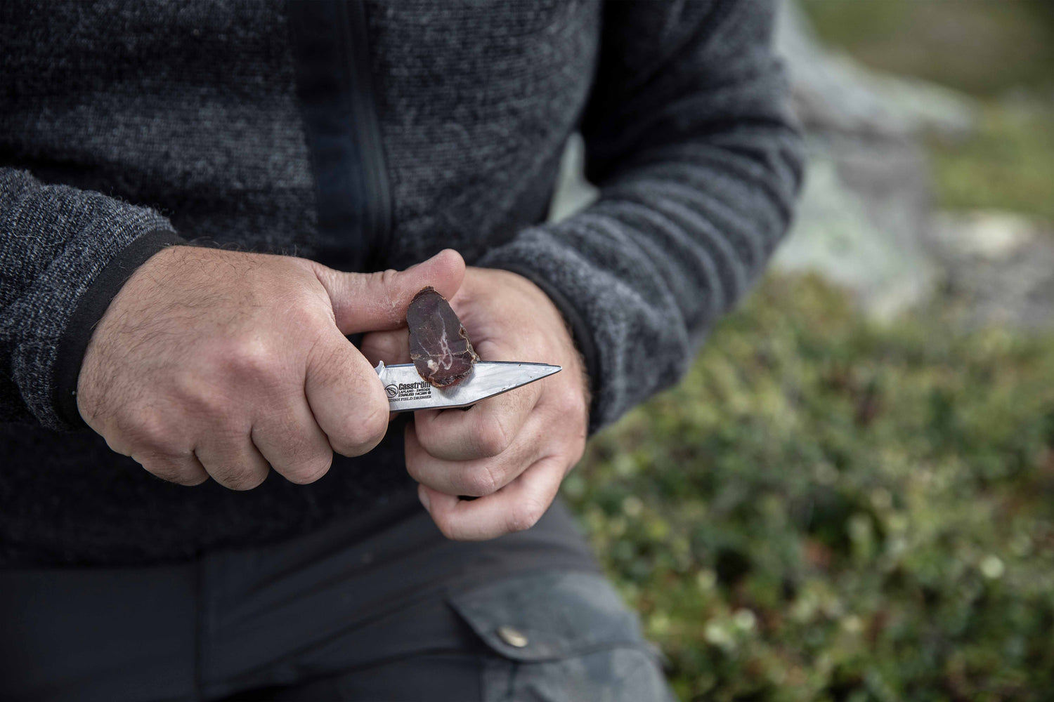 Hunter's Combo, Double Hunting Knife Set, Black Micarta