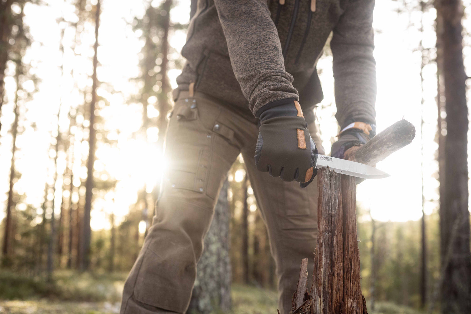 No.14 SFK, Green Micarta, with Fire Striker