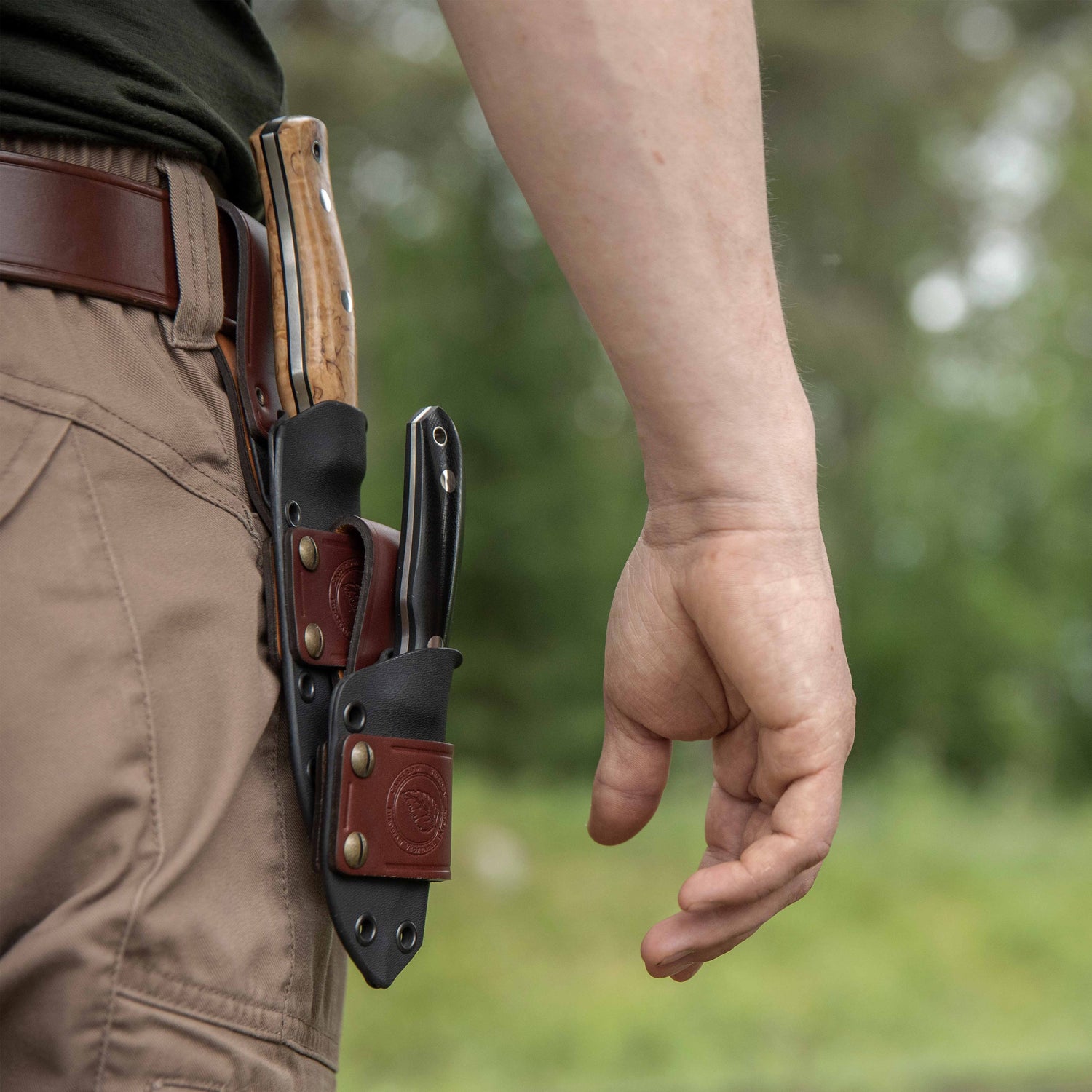 Belt Hanger Short Cognac