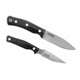 Hunter's Combo, Double Hunting Knife Set, Black Micarta