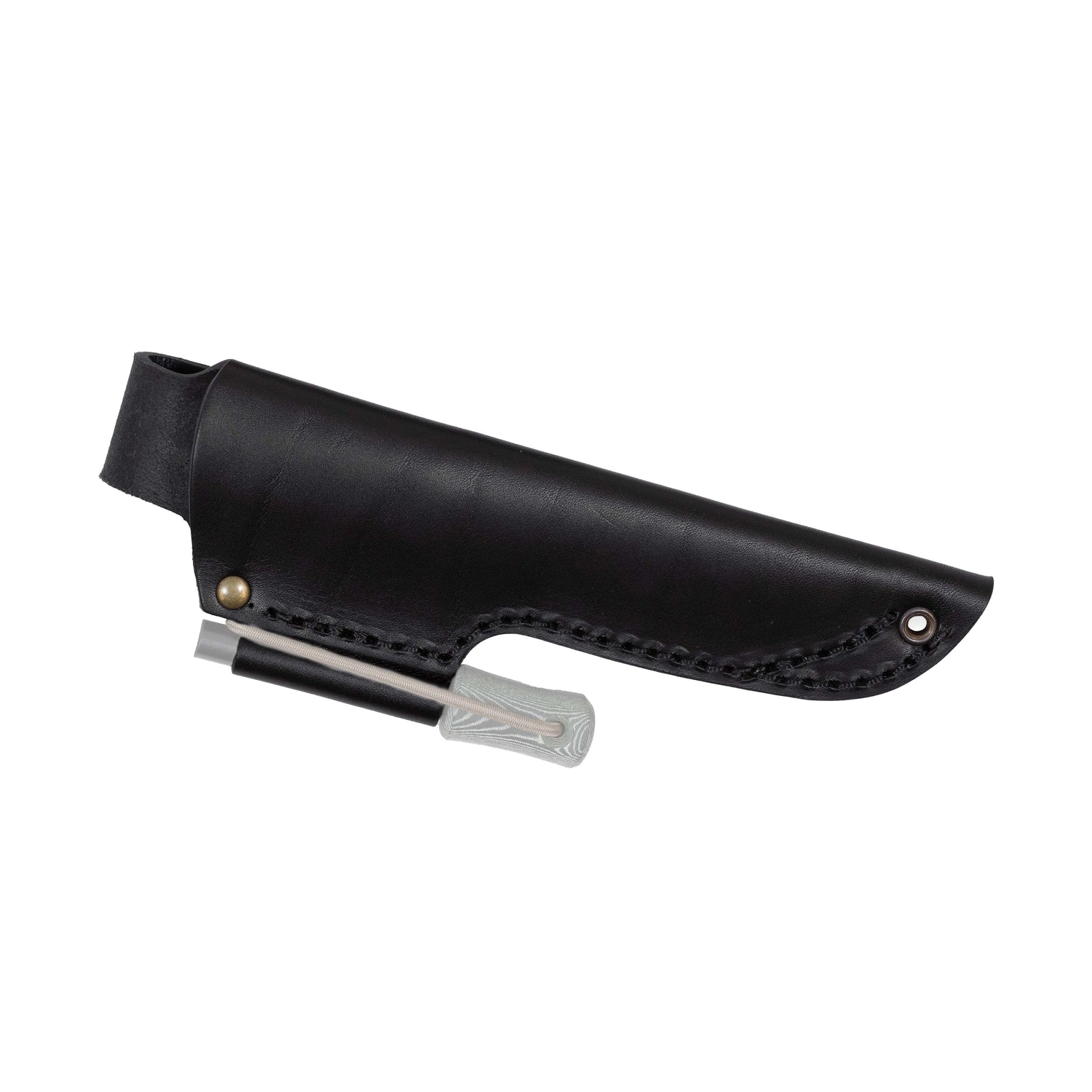No.10 Sheath, Black, with Fire Steel Loop