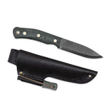No.10 SFK, Green micarta incl. Ignition steel, Tool steel