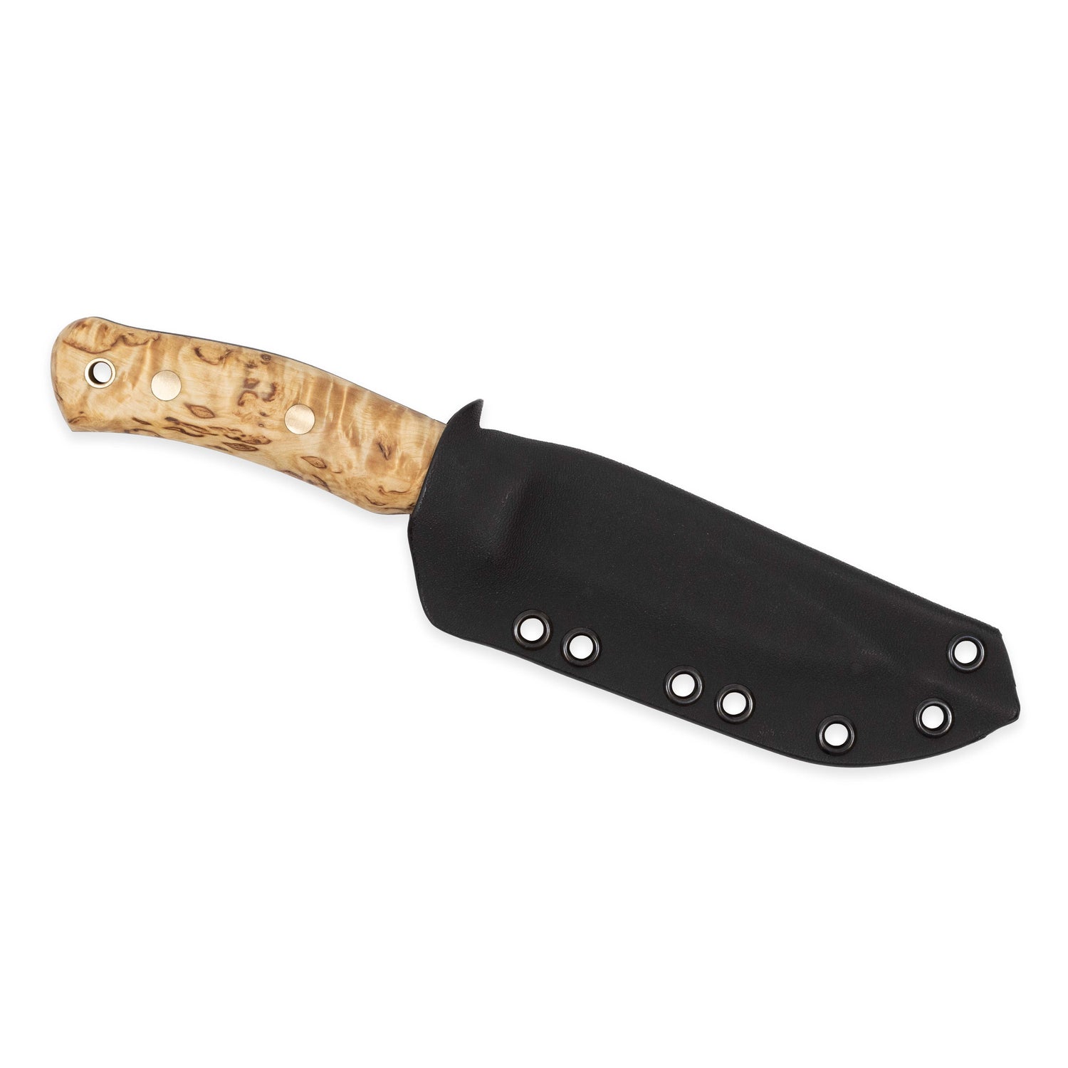 No.10 SFK, Curly Birch, Tool steel, Kydex