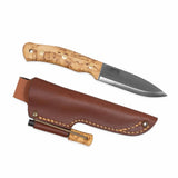 No.10 SFK, Curly Birch, Tool steel, with Fire Striker