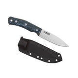 No.10 SFK, Stabilized Curly Birch "Ocean", Stainless, Kydex