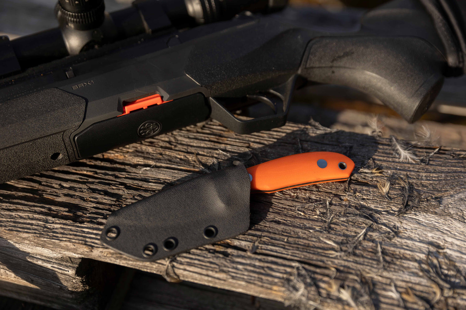 Safari Mini Hunter, Orange G10, Kydex