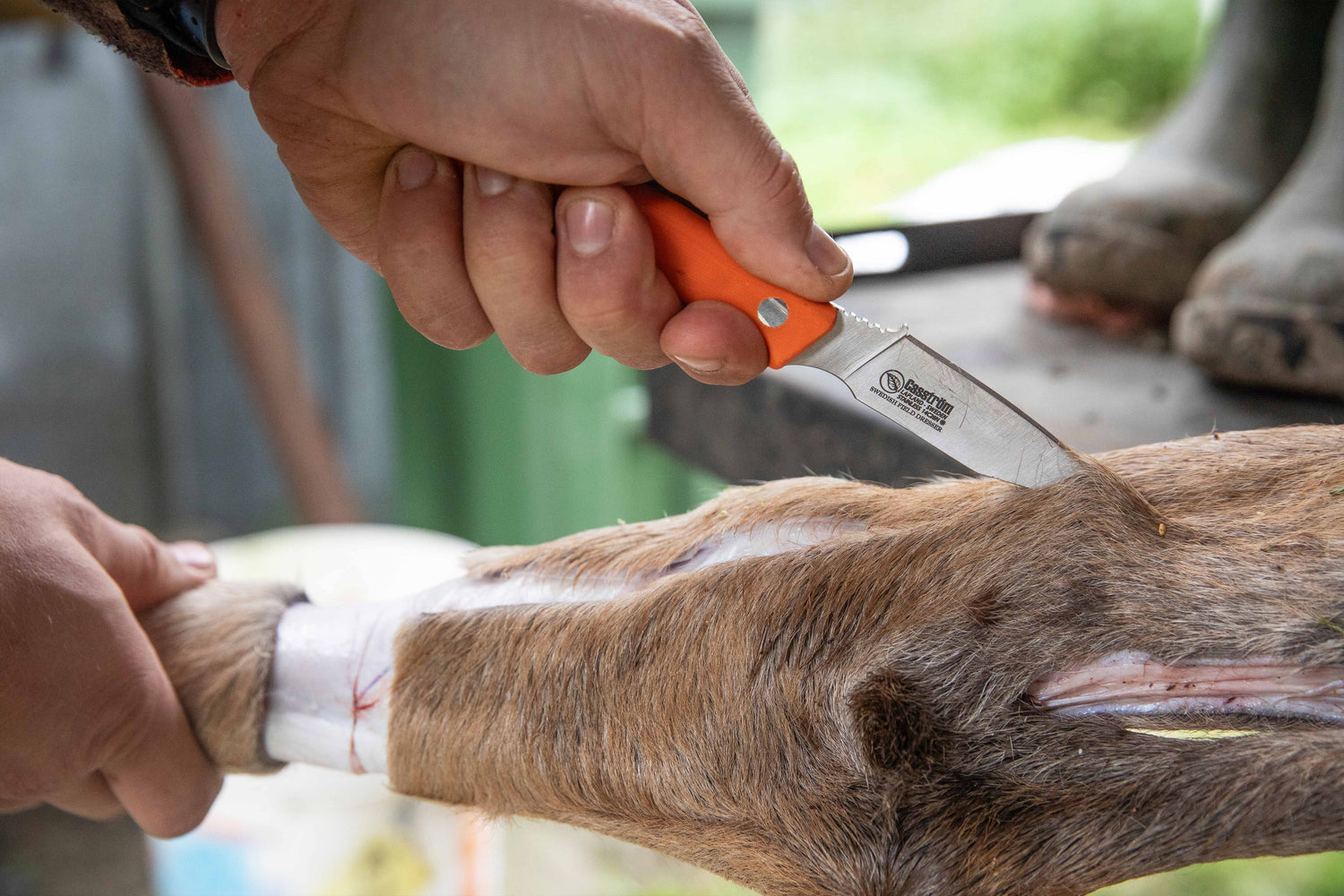 Swedish Field Dresser Jaktkniv, Orange G10