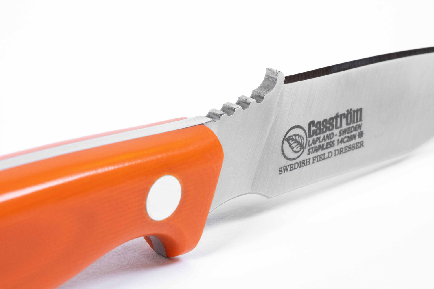 Swedish Field Dresser Jaktkniv, Orange G10