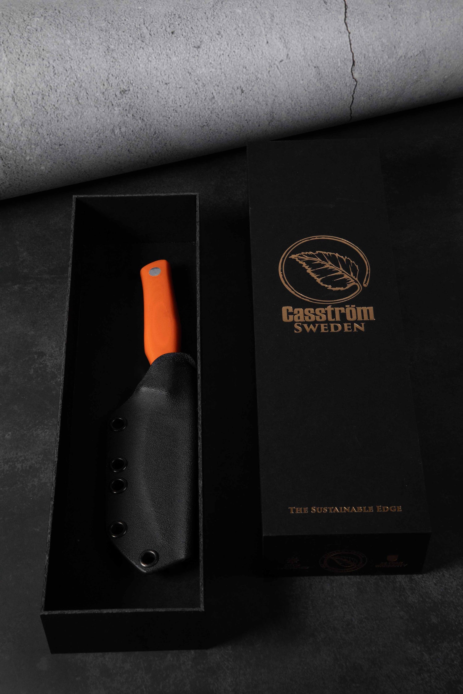 Swedish Field Dresser Jaktkniv, Orange G10