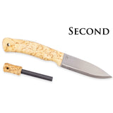 No.10 SFK  Verktygsstål/Sc/Masurbjörk, inkl Tändstål, 2:a Sort