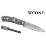 No.10 SFK Verktygsstål/Sc/Micarta, inkl Tändstål, 2:a Sort