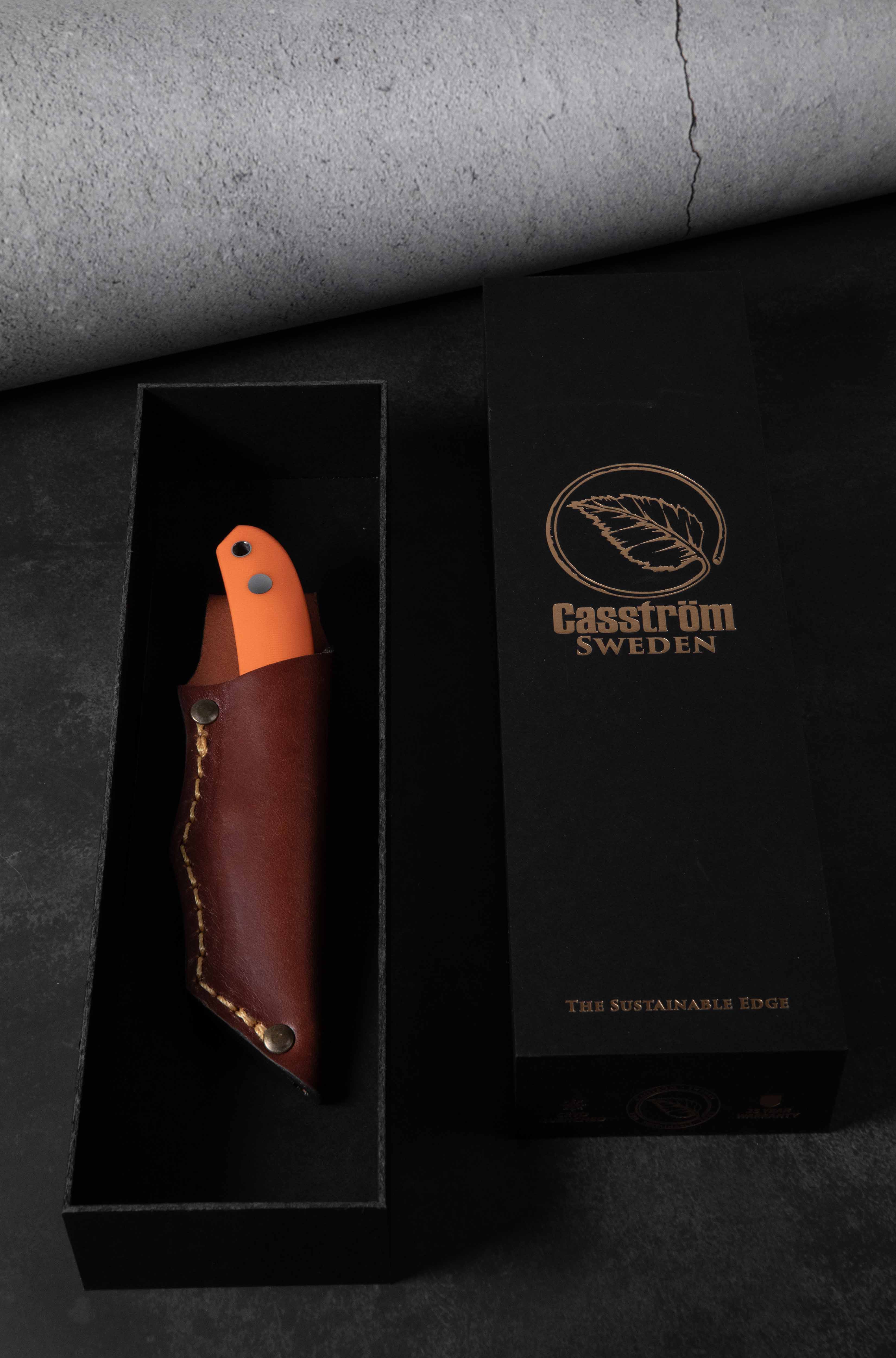 AT-mini オレンジ 付属品あり Safari Mini Hunter - High visibility orange handle – Casström