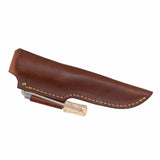 Lars Fält Knife, Fodral, Cognac, med Tändstålshållare