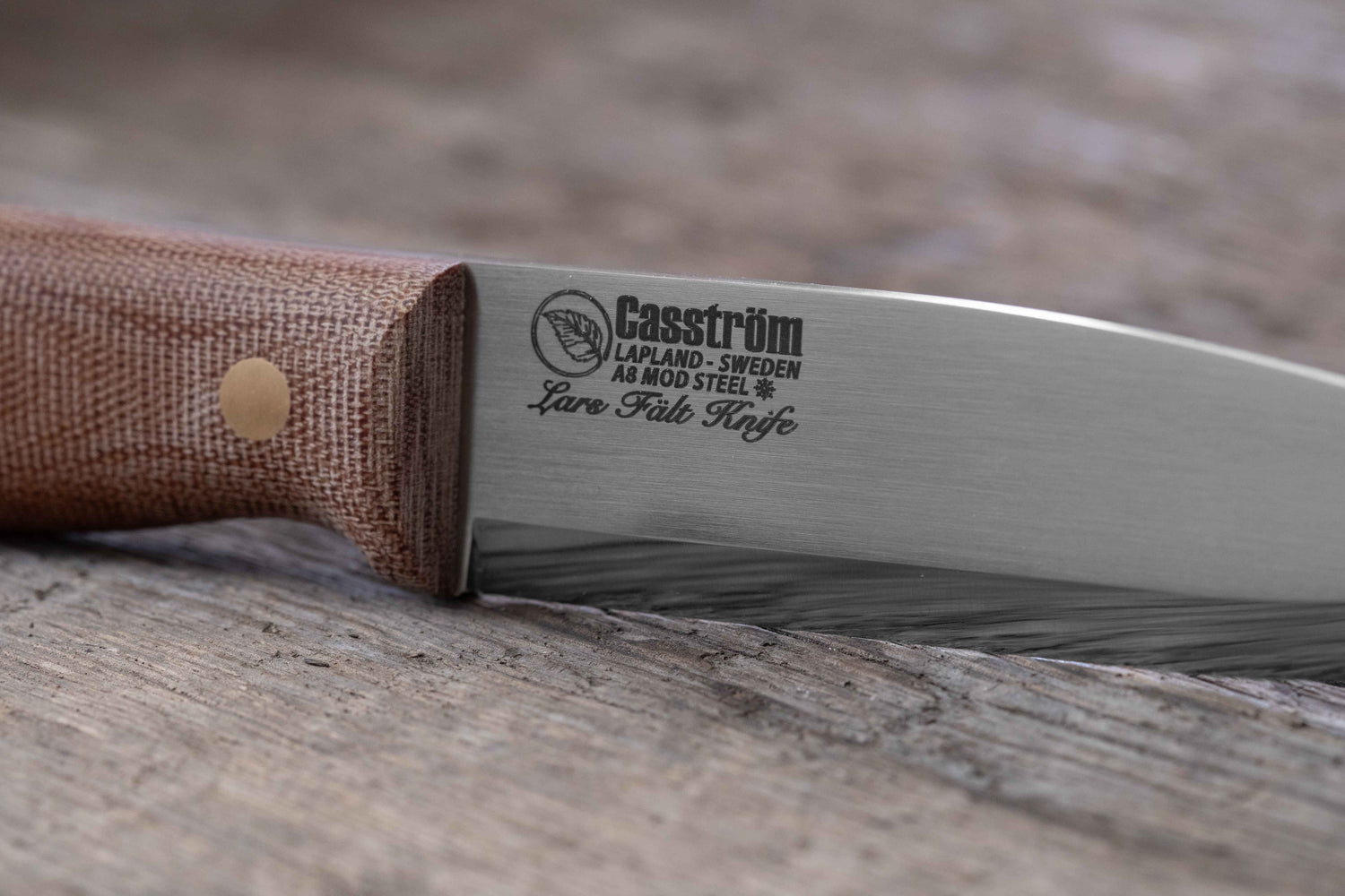 Lars Fält Knife - Natur Canvas Micarta