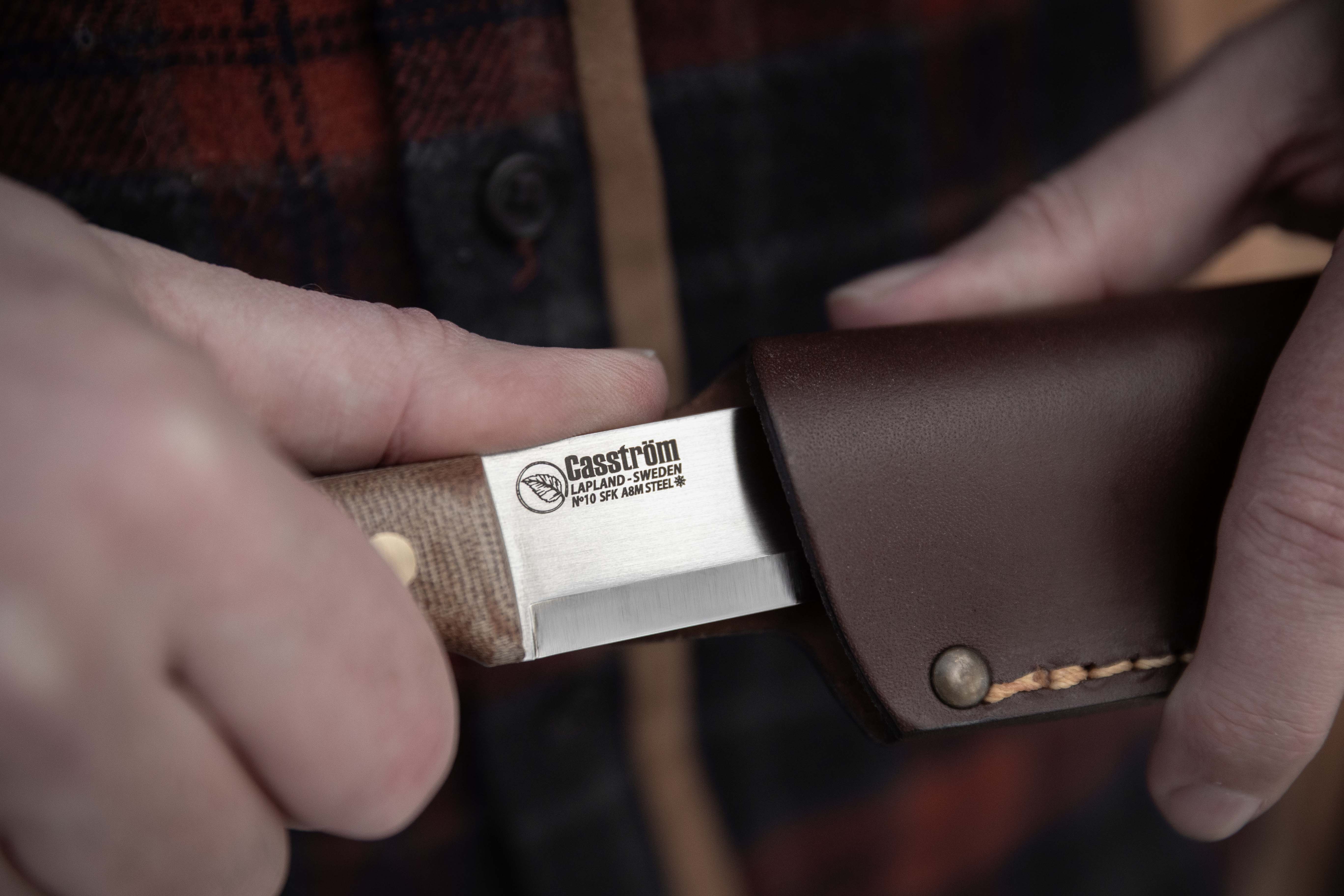 No.10 SFK - Canvas micarta - A8 mod steel - A solid wilderness