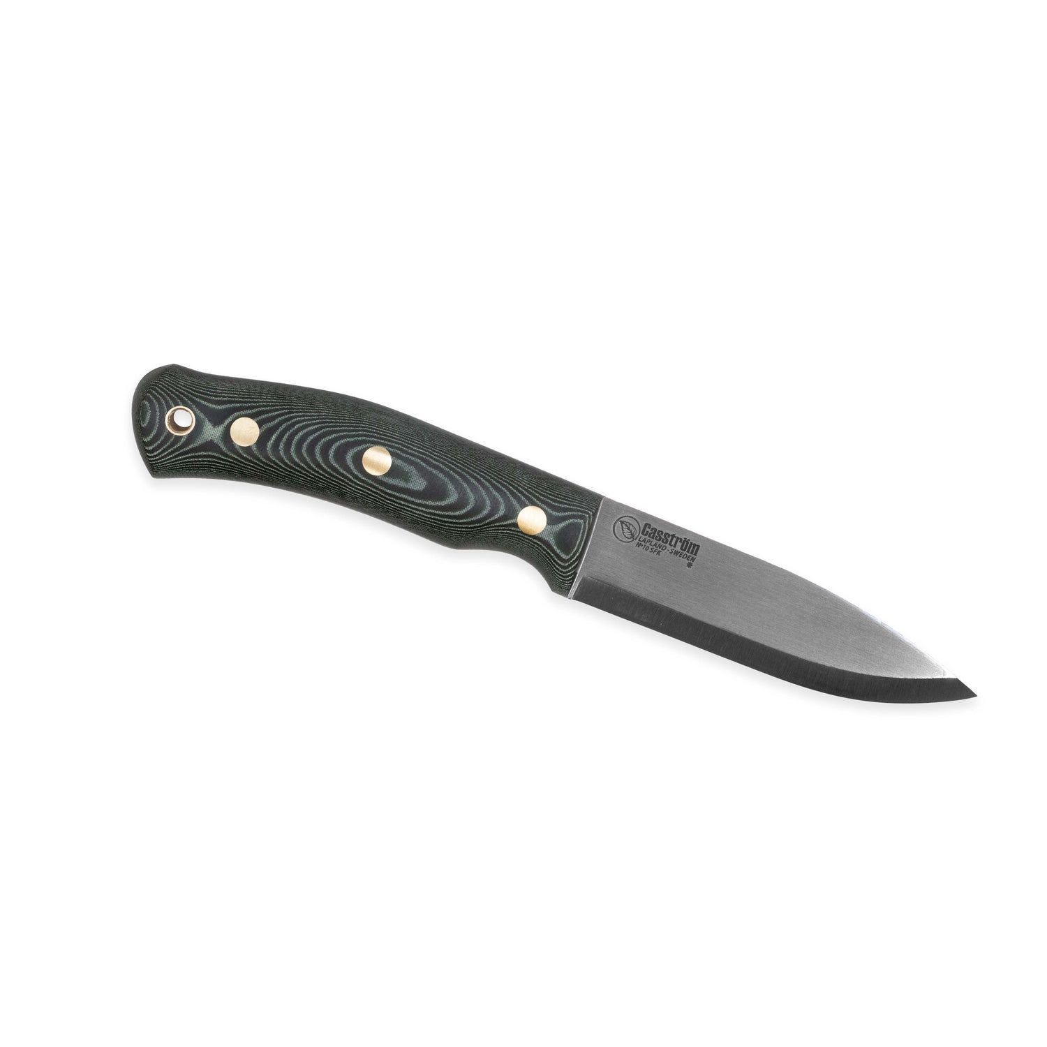 No.10 SFK, Grön micarta, Verktygsstål, Läder