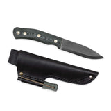 No.10 SFK, Grön micarta inkl Tändstål, Rostfritt
