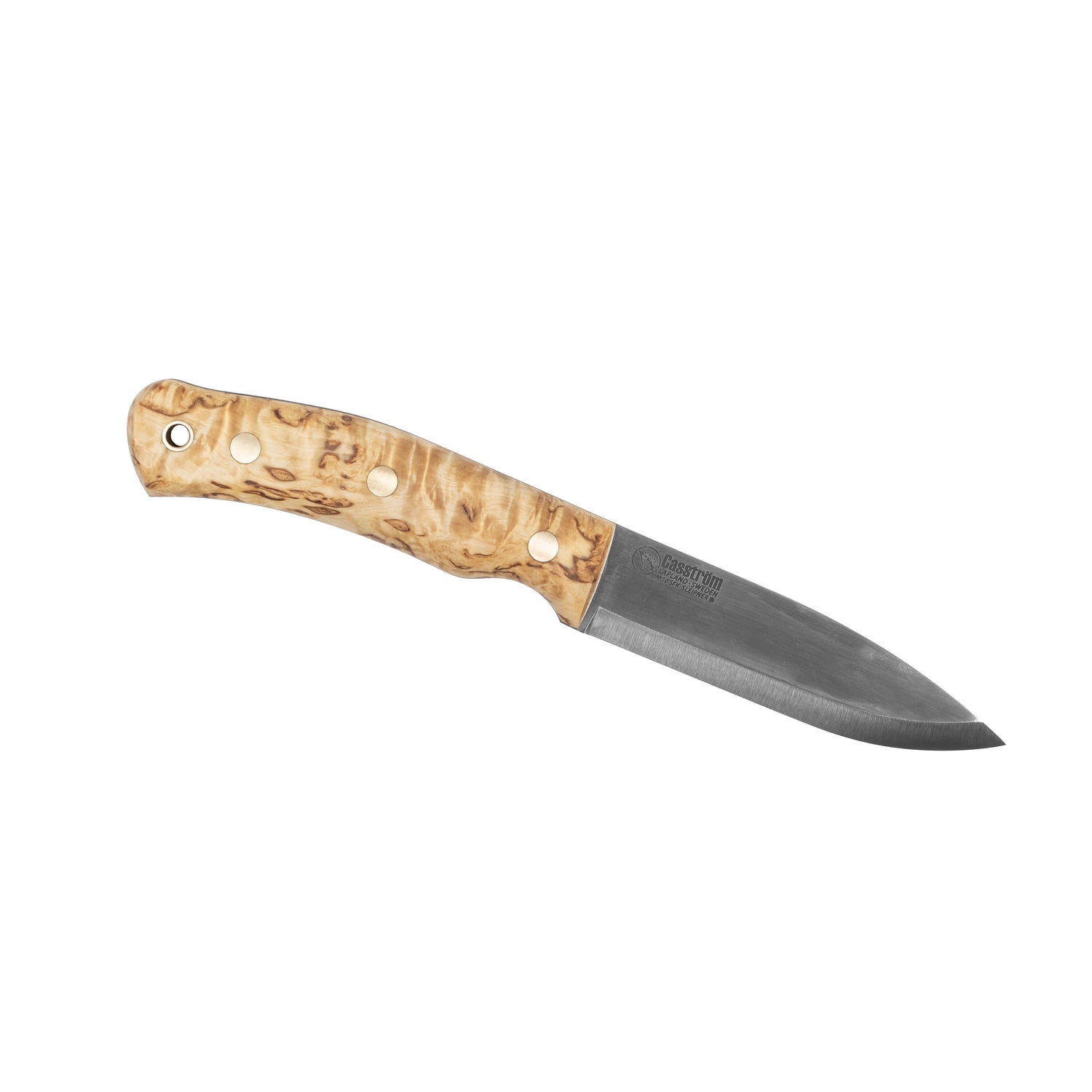 No.10 SFK, Curly Birch, Tool steel, with Fire Striker