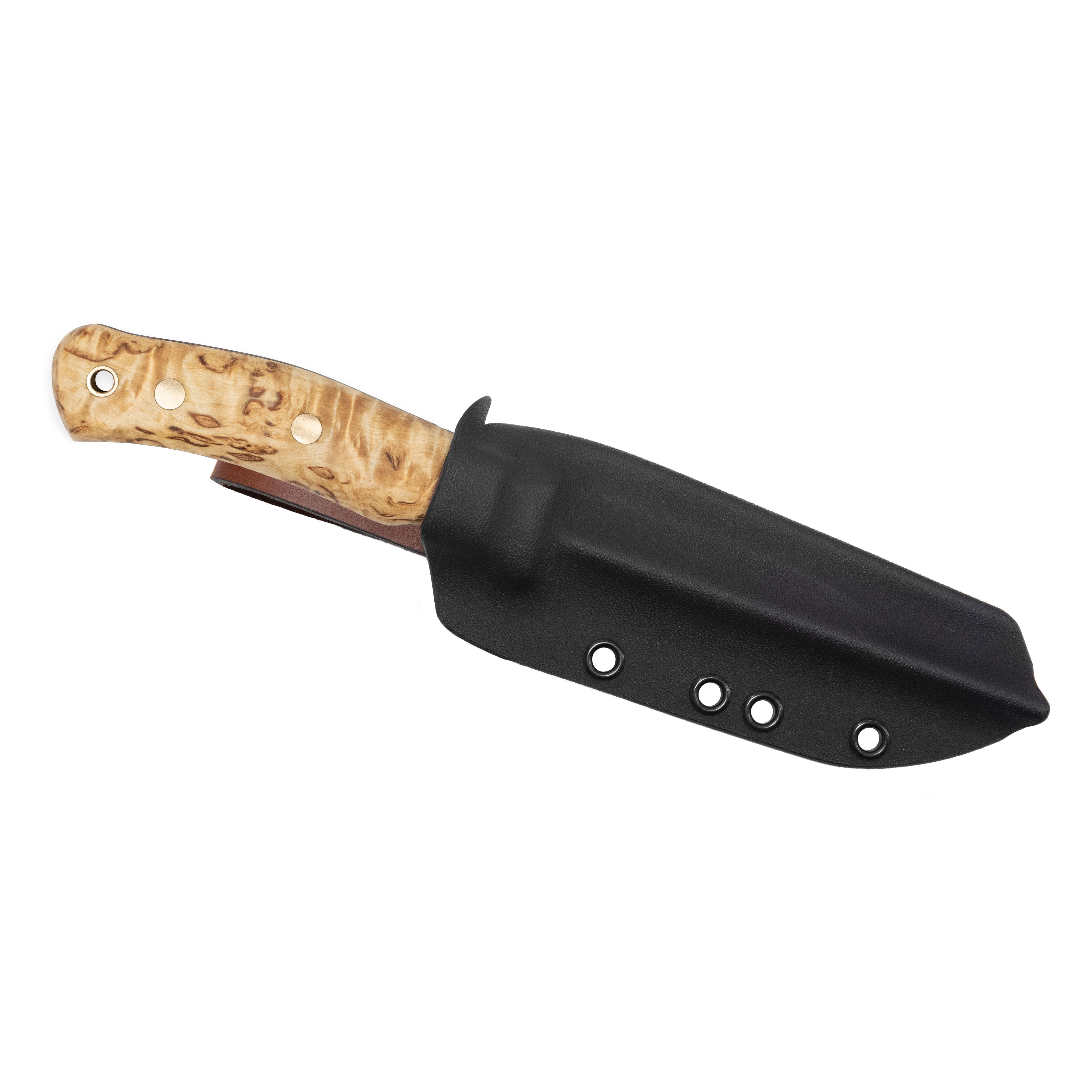 No.10 SFK - Curly birch handle and tough Kydex sheath – Casström