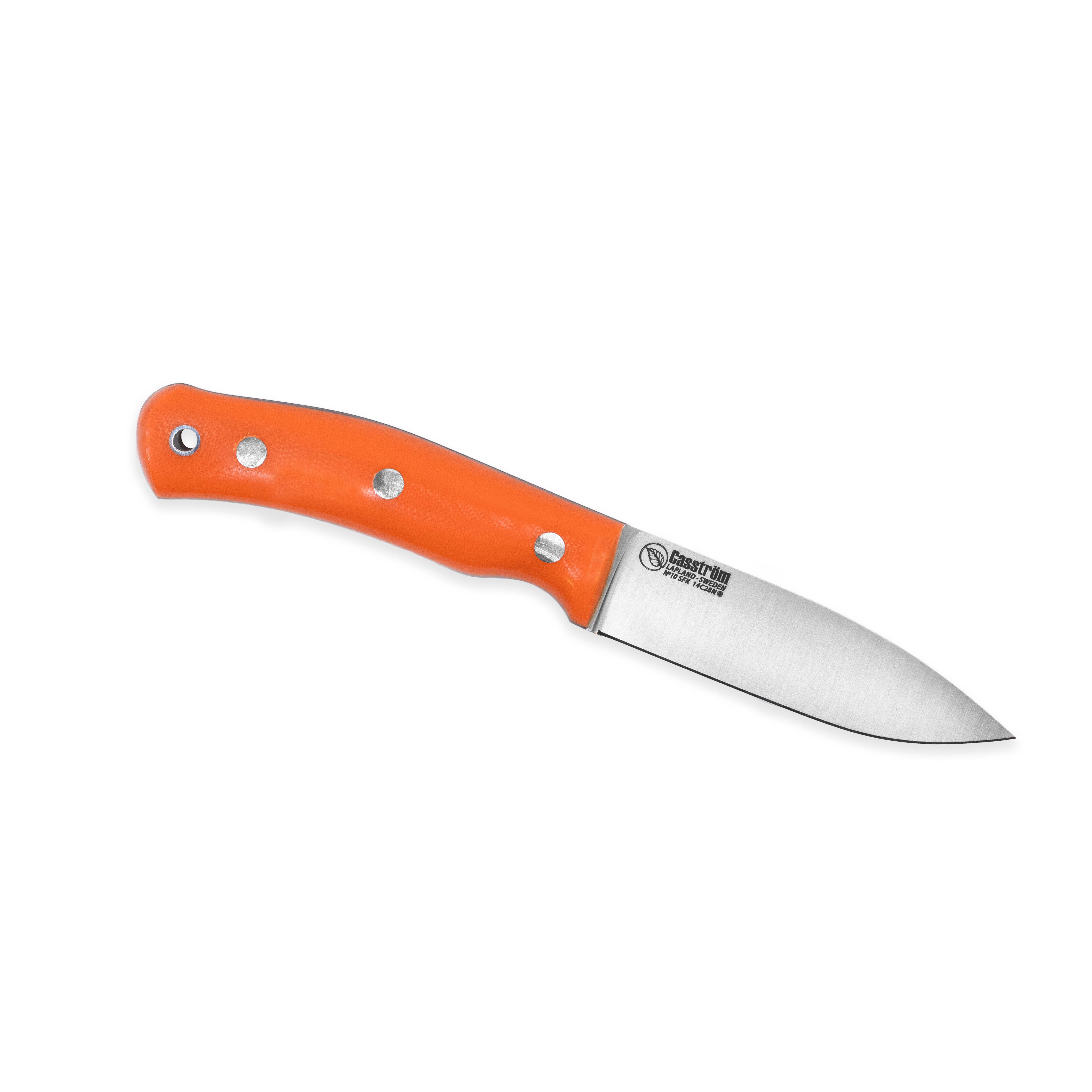 No.10 SFK – Hi Viz Orange Hunting & Fishing Knife, 14C28N Blade