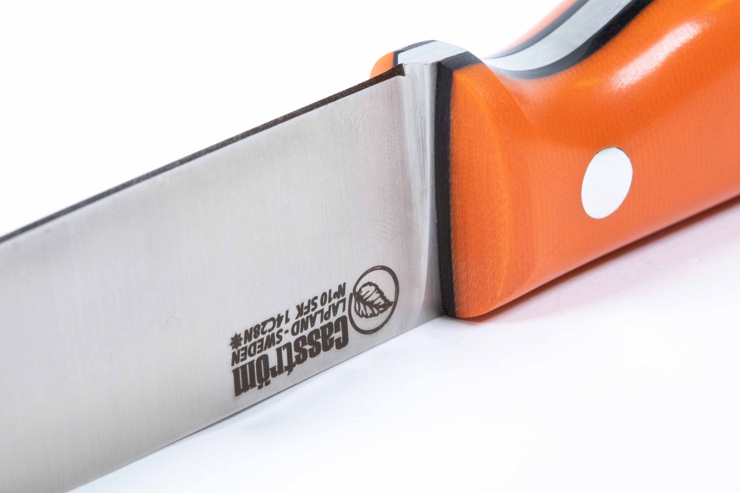 No.10 SFK, Orange G10, Rostfritt, Kydex