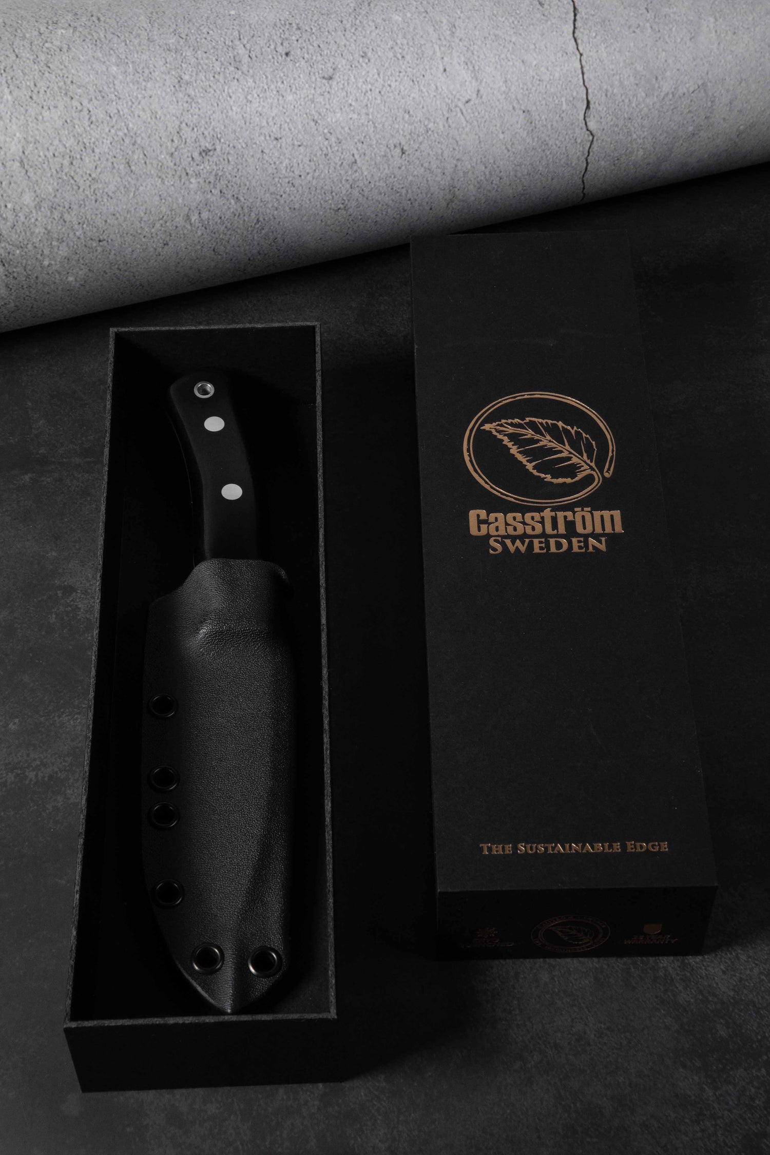 No.10 SFK, Svart micarta, Rostfritt, Kydex