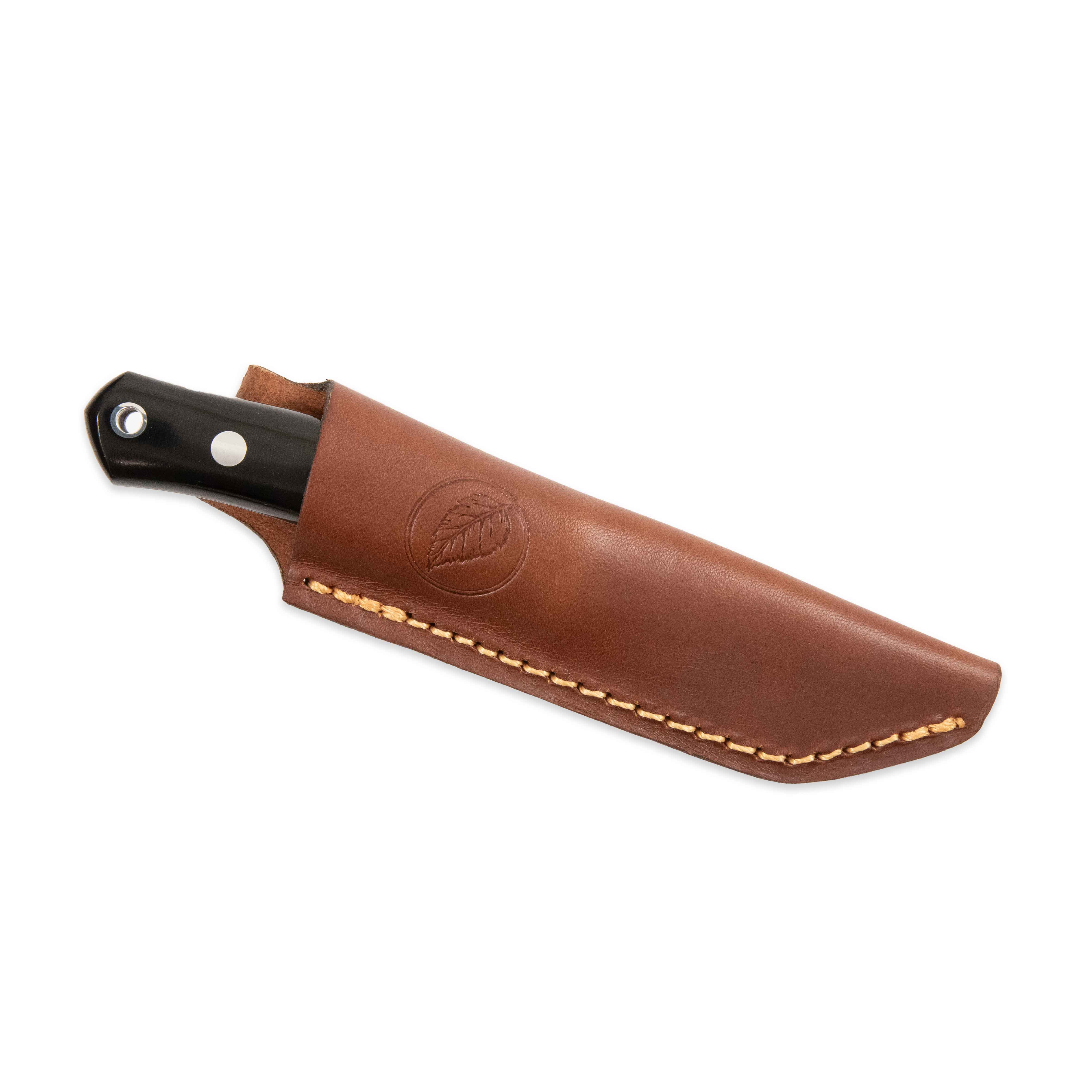 No. 8 SFK, Black Micarta, Flat-ground – Casström