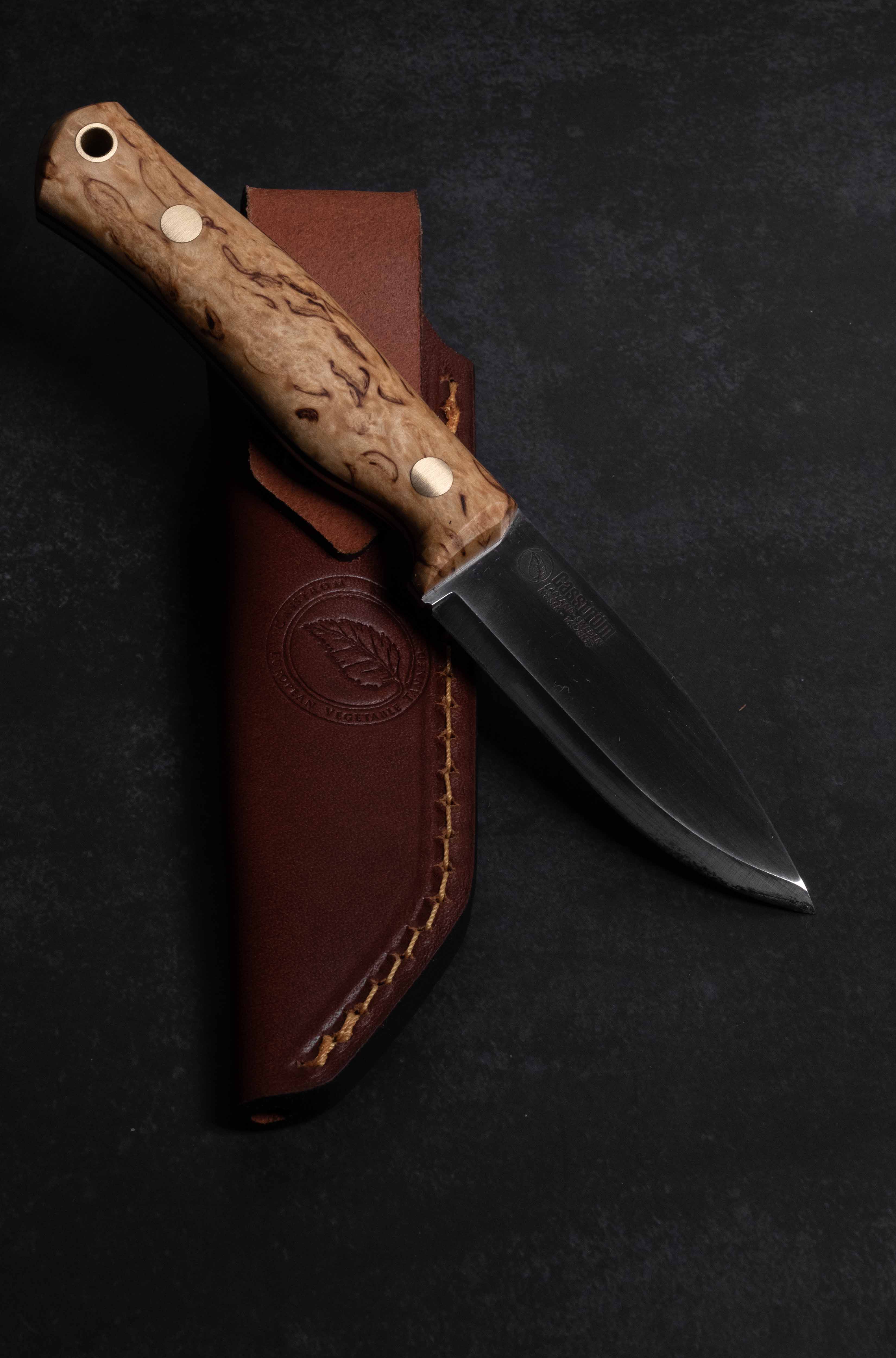 Casström No.8 SFK Bushcraft Knife | Curly Birch