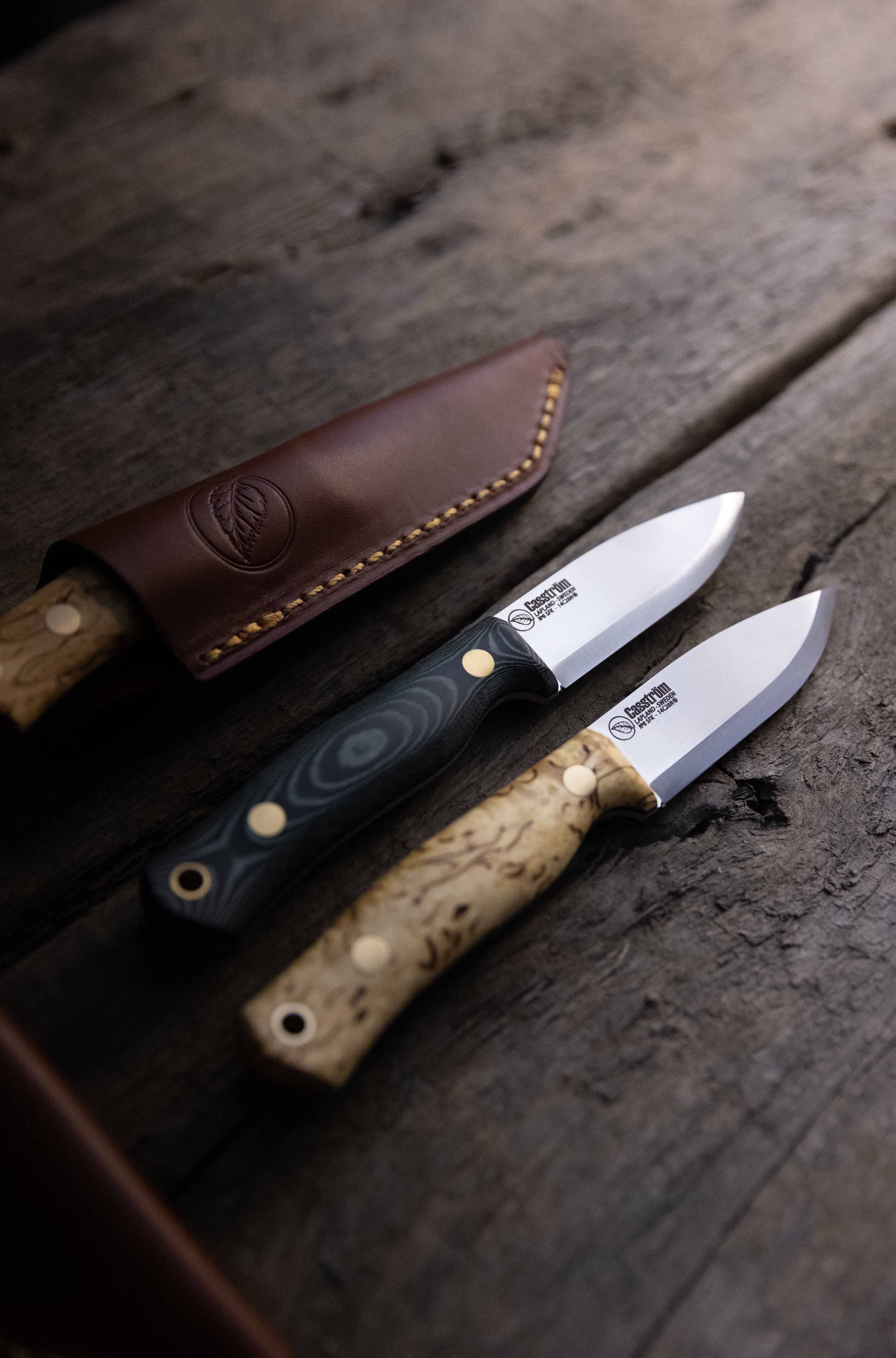 カリギュラ('80米) Casström No.8 SFK Bushcraft Knife | Green Micarta