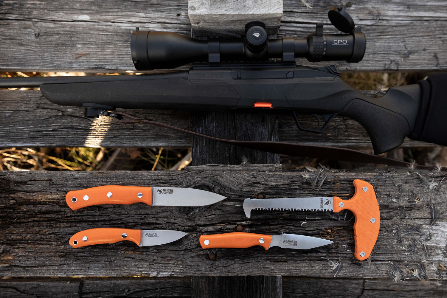 No.10 SFK, Orange G10, Rostfritt, Läder